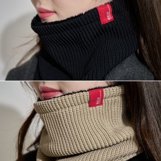 핫데이 니트 벨보아 넥워머 국내생산 블랙