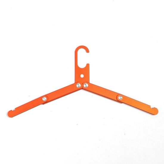 휴대용 2단 접이식 옷걸이(오렌지) 경량 폴딩옷걸이