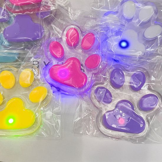 신상 대왕 고양이 발바닥 led 말랑이 찐득볼 피젯토이