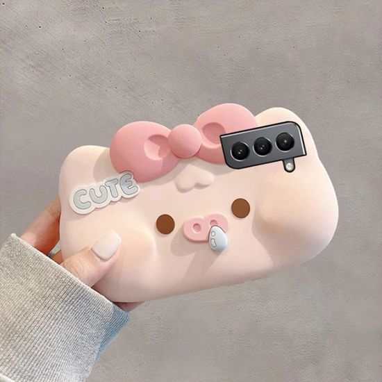 갤럭시 s26 25 24 23 노트20 a 콧물 돼지 인형 케이스