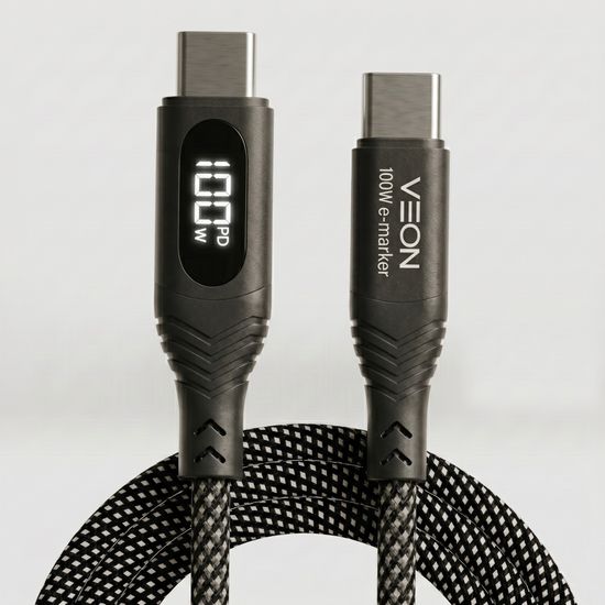 베온 CtoC 100W 페브릭 LED 1.5M 고속 케이블