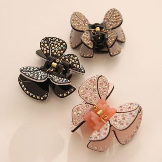 바이데이지 Ba0455 나비 셀룰로이드 큐빅집게핀