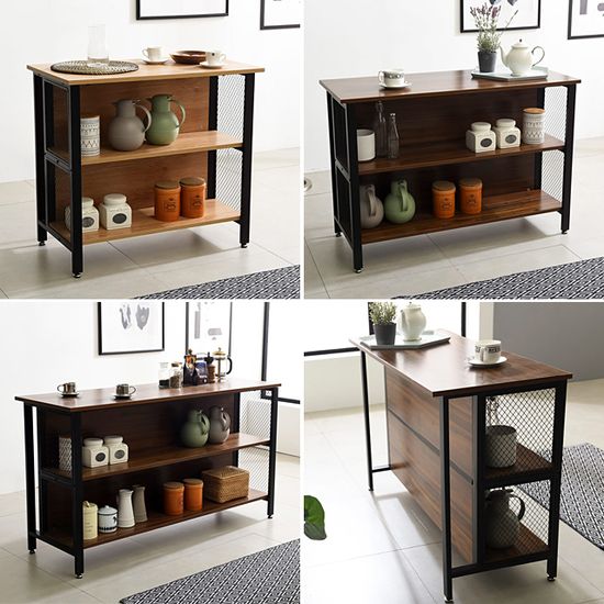 스틸 메쉬홈바 아일랜드 렌지대선반 주방수납장