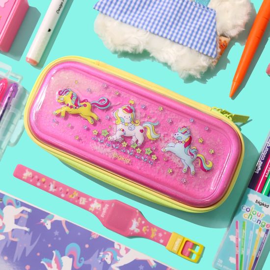 빅키드 트윙클 강남필통 하프 하드탑 파우치 2종