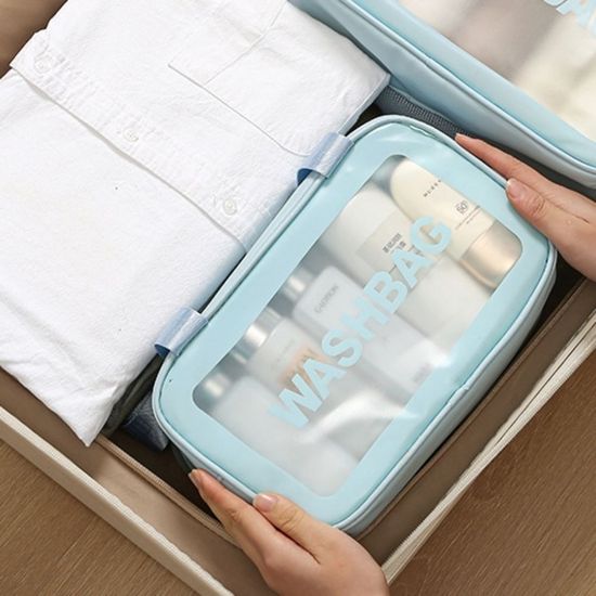 메쉬 샤워 PVC 방수 파우치 방수백(WF618A8)