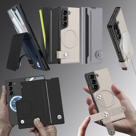 갤럭시 z폴드 7 6 맥세이프 호환 가죽 커버 펜 케이스