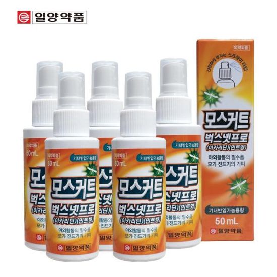 일양약품 야외용 모기기피제 모스커트50mlX5개세트