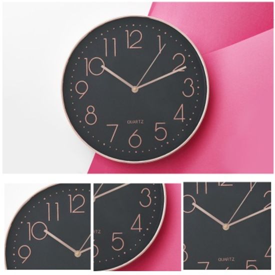 쿡리빙 심플라운드 무소음 벽시계 인테리어 디자인