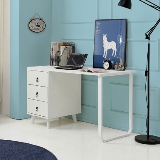 모마 일자형 1인 책상 1200