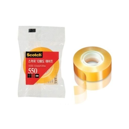 다용도 다목적 스카치 투명 테이프 리필 18mmx20m/1개