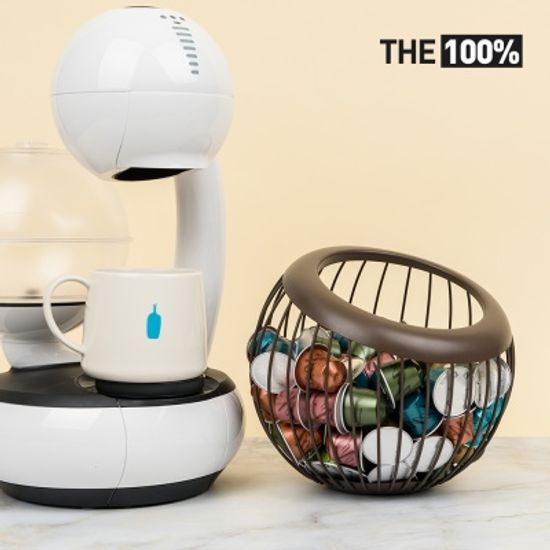 THE100% 네스프레소 호환 캡슐 커피 보관함 써클 바구니 홀더 거치대 돌체구스토 버츄오 일리