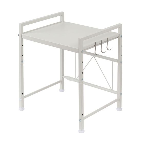 우리집 길이조절 전자레인지 선반(화이트) 오븐랙