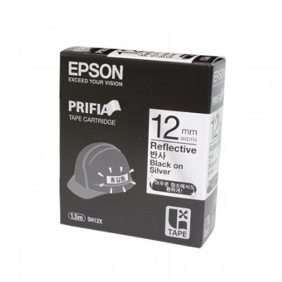 SH 12X-(LX) 엡손라벨테이프카트리지(반사테이프)12mm