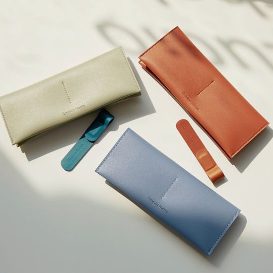 누보 가죽 필통 펜슬케이스 펜파우치 카드 명함 수납