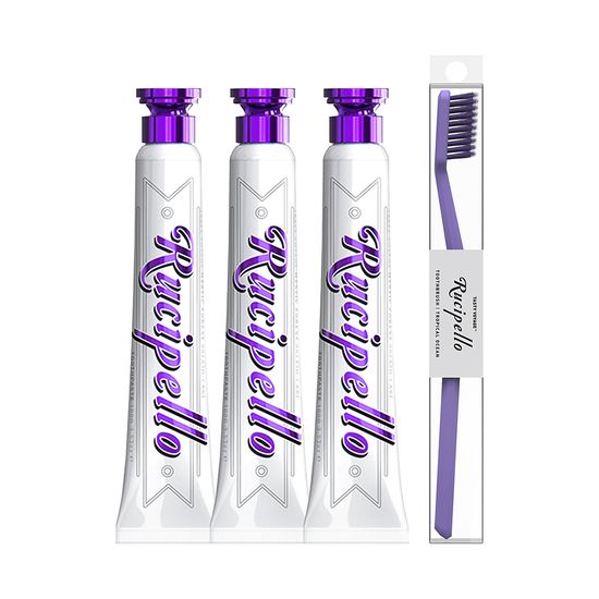 [루치펠로] 프리미엄 치약 100g 3개입 + 칫솔 1p 