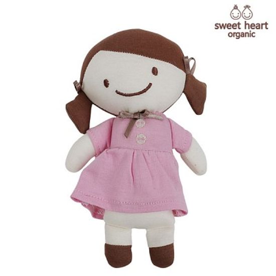 [스윗하트]오가닉 꼬마숙녀 딸랑이인형