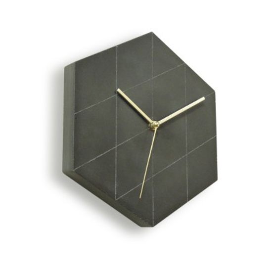 [CONCRETE] HEXALINE CLOCK
