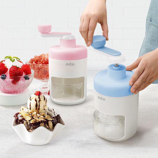 에바 미니빙수기 샤르르빙 핑크/블루 중 택일 가정용