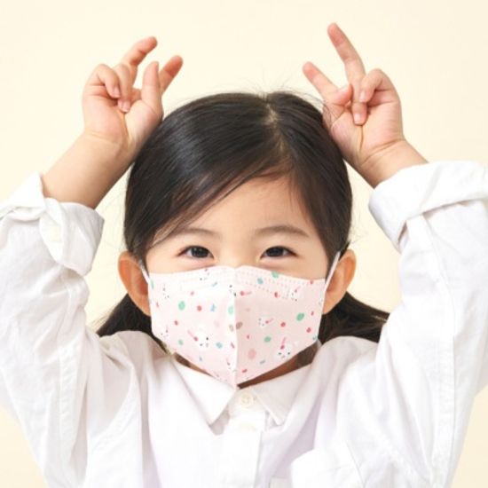 살색토끼 국내산 유아 어린이 캐릭터 마스크 아이다움