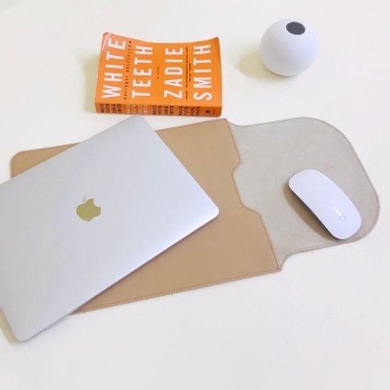 오브리즈 국내제작 프리미엄 슬림 노트북 가죽 파우치