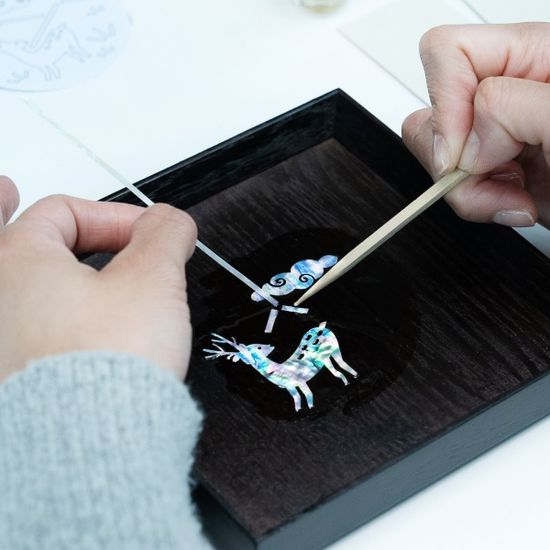 자개공예 쟁반만들기 키트 나전칠기 체험 키트 