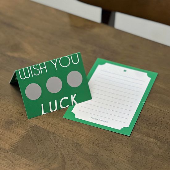 LUCKY SCRATCH CARD 럭키 스크래치 카드 편지지