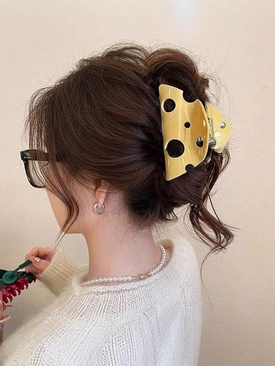 치즈 집게핀 헤어핀 머리 집게 핀 삔 헤어 악세사리