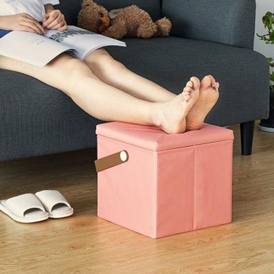 다용도 보조 사각 인테리어 미니 수납 의자 스툴