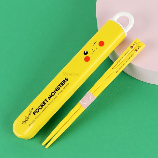 포켓몬 피카츄 슬라이드 젓가락 케이스 세트 16.5cm