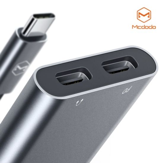 맥도도 USB C to C타입 오디오+C타입 충전 듀얼 젠더