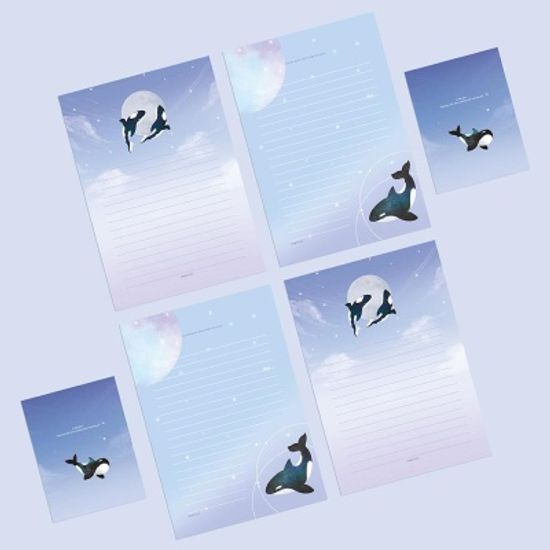 핑크풋 고래의꿈편지지
