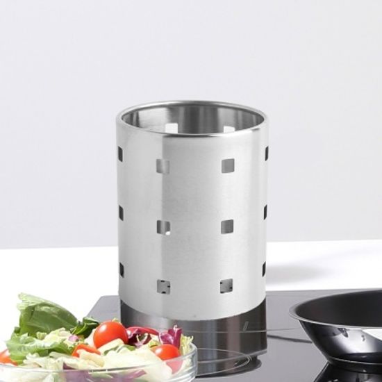 쿠킹스 스텐 수저통(12.5cm) / 스텐 수저꽂이