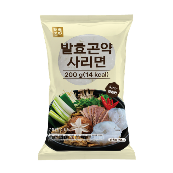 빼빼곤약 발효곤약사리면200g x 10팩 (100g당 7kcal)