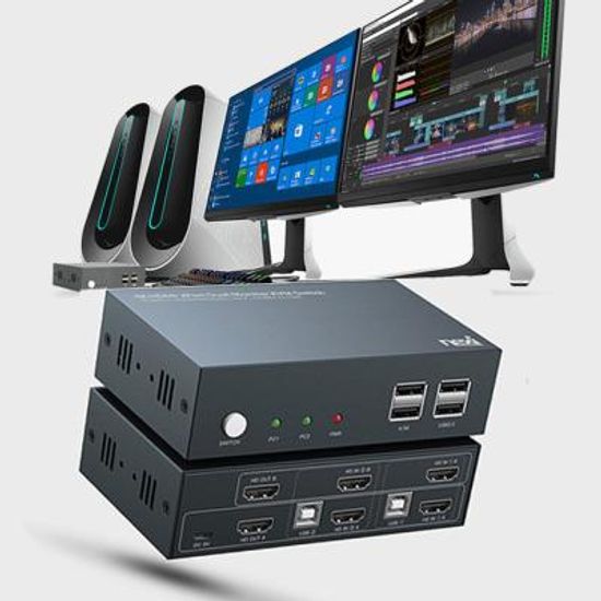 2대PC를 1대처럼 제어 4K 듀얼모니터지원