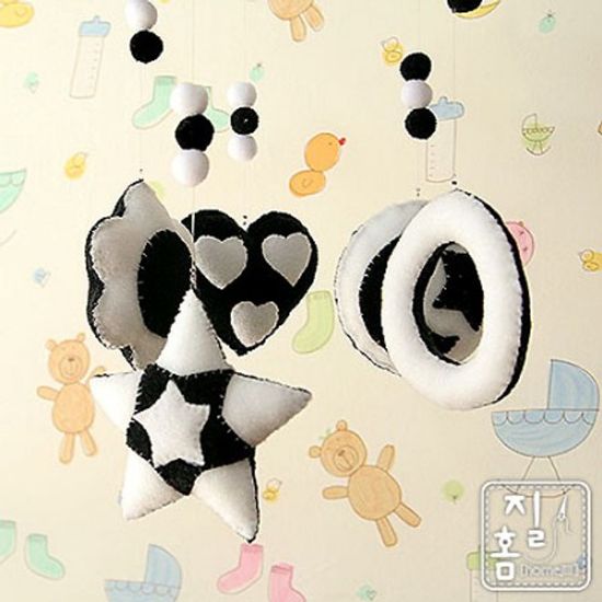 [DIY]동그라미 흑백모빌 만들기