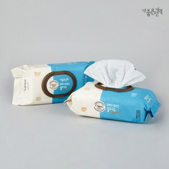 기분좋은선택 클래식 엠보싱 물티슈 100매x10팩