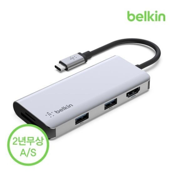 벨킨 5in1 USB C타입 멀티 허브 AVC007bt
