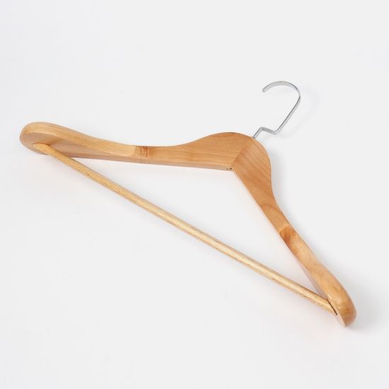 클래식 정장 원목 옷걸이(내추럴) / 남성 정장옷걸이