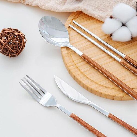 심플 우드 커트러리 4종세트