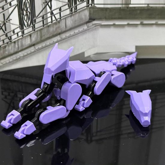 3D 프린팅 다관절 가동 개 액션 피규어 DIY 블록 조립