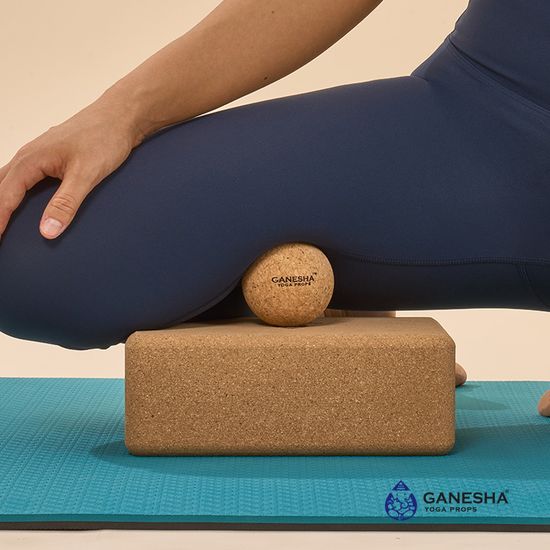 [가네샤요가프랍스] 코르크 마사지볼 싱글 스탠다드