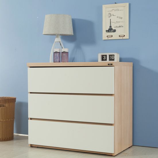 깔끔하게 정리되는 3단서랍장 83cm SJ1505T