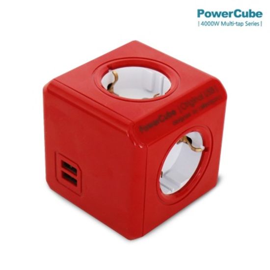 컬러파워큐브 멀티탭2.0 오리지널USB 4구(C1250)
