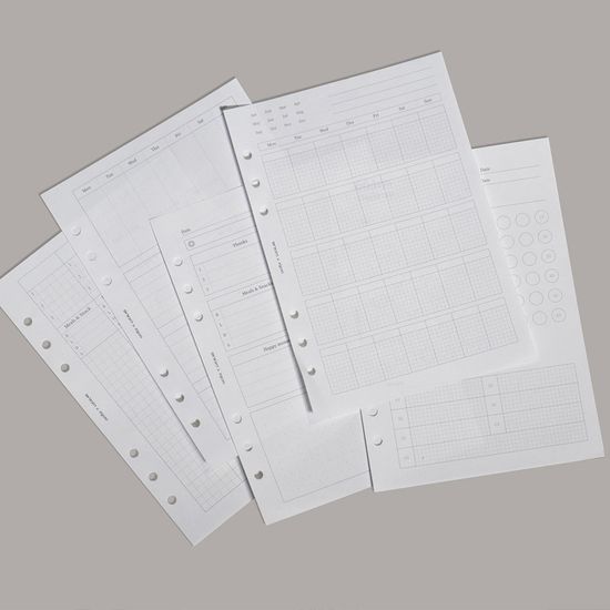 루카랩x카티 A5 만년형 위클리 불렛저널 리필속지