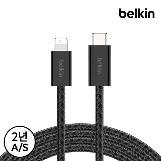 벨킨 27W C to 라이트닝 충전 케이블 1.5M CAA017qc
