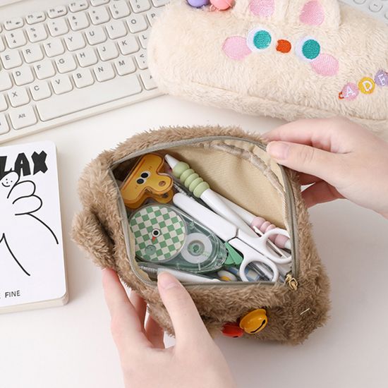 부들 퍼 애니멀 필통