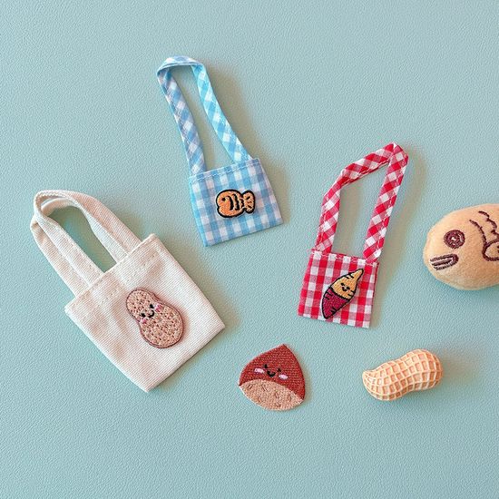 붕어빵 군고구마 땅콩 밤 자수 와펜