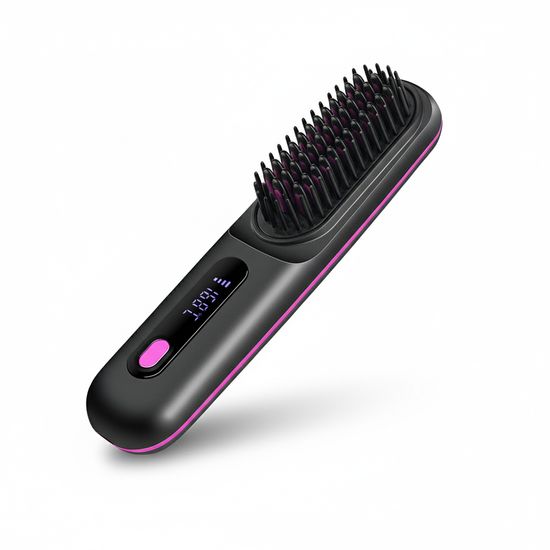 컴스 IH240 휴대용 충전식 무선 빗 고데기