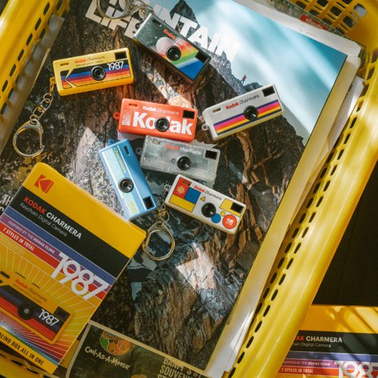 코닥 차메라 키체인 키링 (디자인 랜덤발송)