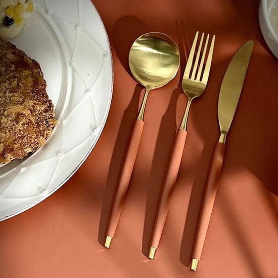 보겐 더스틴 골드 디너 스푼 포크 나이프 7color